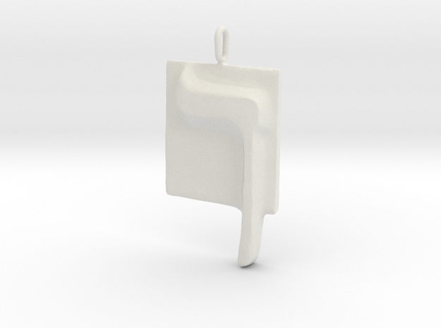 23 Kaf-sofit Pendant in White Natural Versatile Plastic