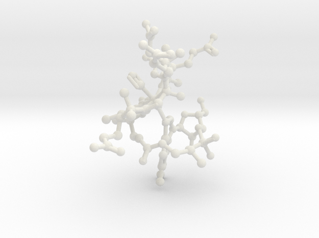 Vitamin B 12 (Cyanocobalamin) Model in White Natural Versatile Plastic