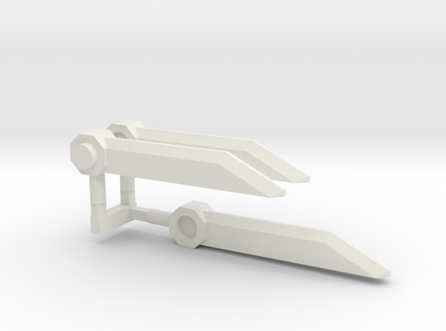 Builder Blades x3 in White Natural Versatile Plastic