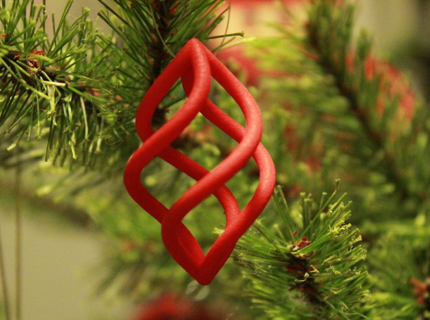 Christmas pendant Sona in Red Processed Versatile Plastic