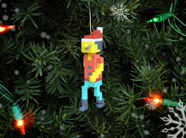 Brave Knight Christmas Ornament in Full Color Sandstone