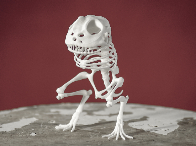 Canvey Island Monster Skeleton in White Natural Versatile Plastic