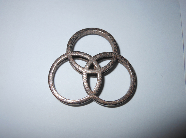 Zep Symbol 04 in Polished Bronzed Silver Steel