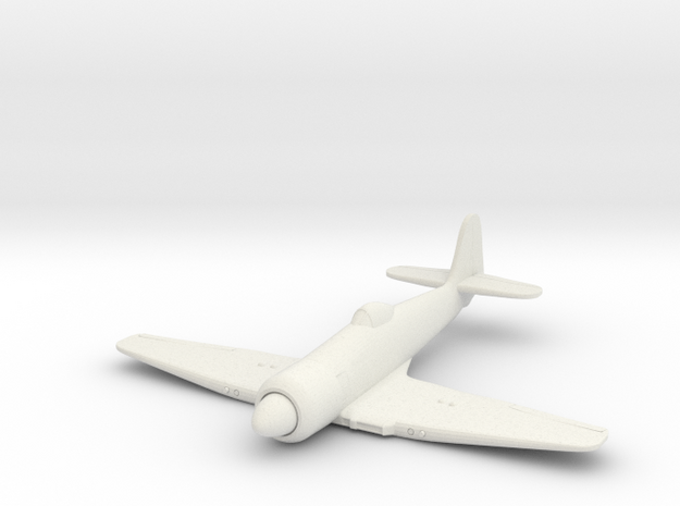 Hawker Sea Fury, 1:200 Scale in White Natural Versatile Plastic