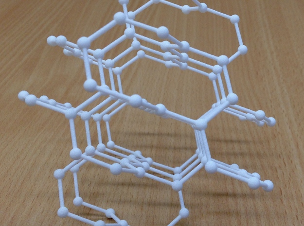 hyperhoneycomb lattice in White Natural Versatile Plastic