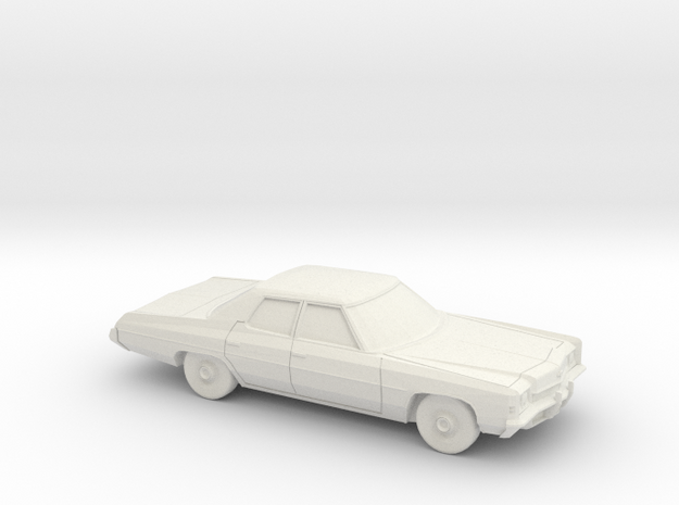 1/87 1972 Chevrolet Impala Sedan in White Natural Versatile Plastic