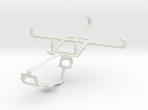 Controller mount for Xbox One & Samsung I9500 Gala in White Natural Versatile Plastic