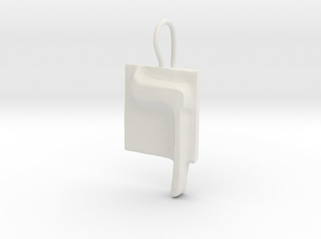 23 Kaf-sofit Earring in White Natural Versatile Plastic