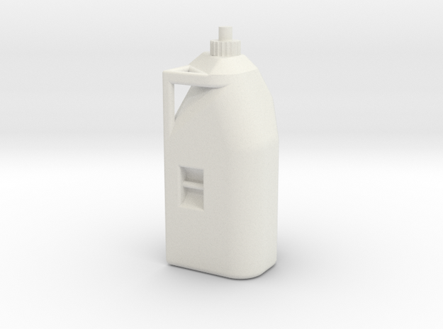 Race Fuel Can in White Natural Versatile Plastic