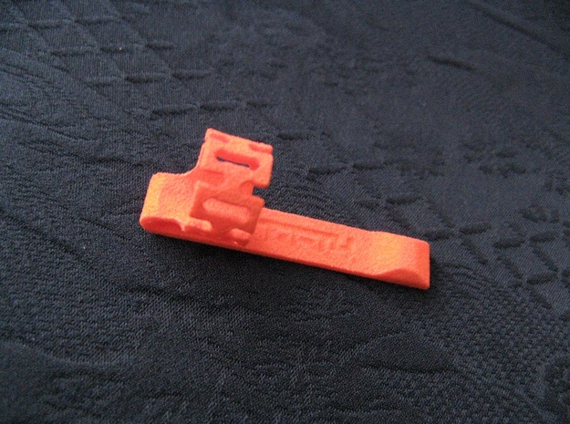 Pen Clip: for 12.0mm Diameter Body in Orange Processed Versatile Plastic