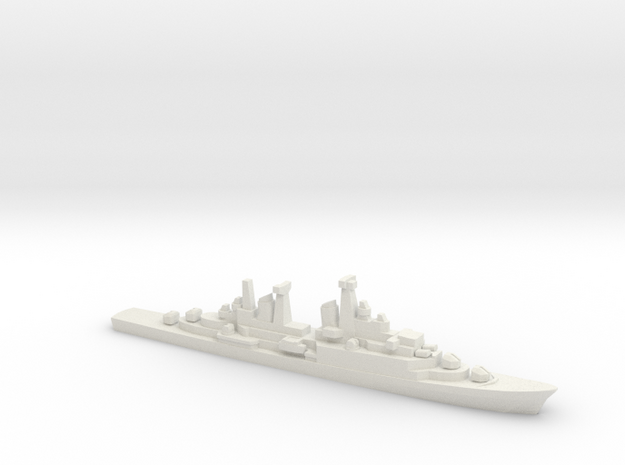 Hamburg-class destroyer, 1/1800 in White Natural Versatile Plastic