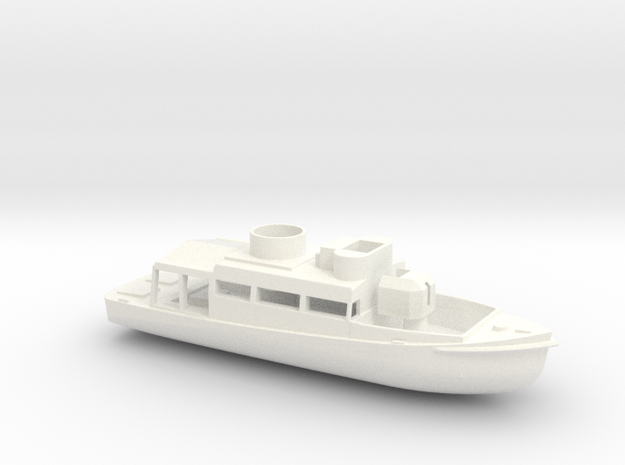 1/144 Scale Patrol Boat in White Processed Versatile Plastic