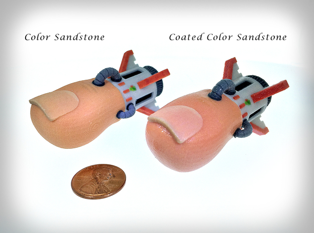 Missile Toe - Holiday Gift in Full Color Sandstone