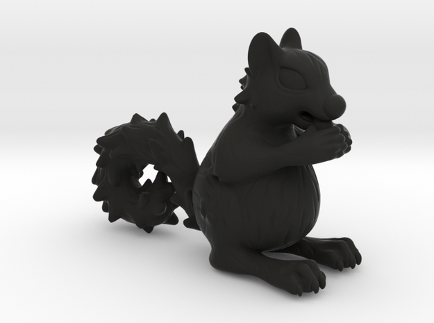Squirrel in Black Natural Versatile Plastic