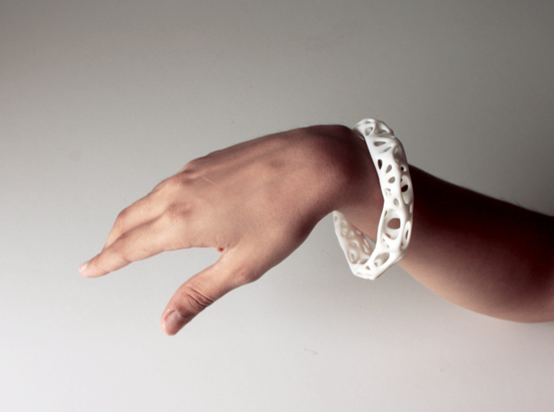 Osseous Bracelet Dense in White Processed Versatile Plastic