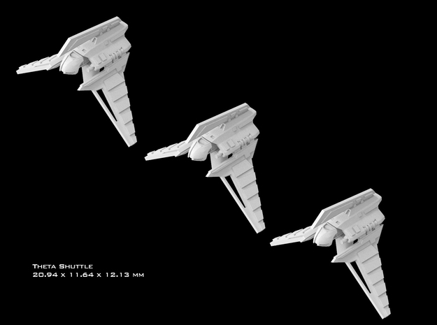 (Armada) 3x Theta Shuttle in Tan Fine Detail Plastic