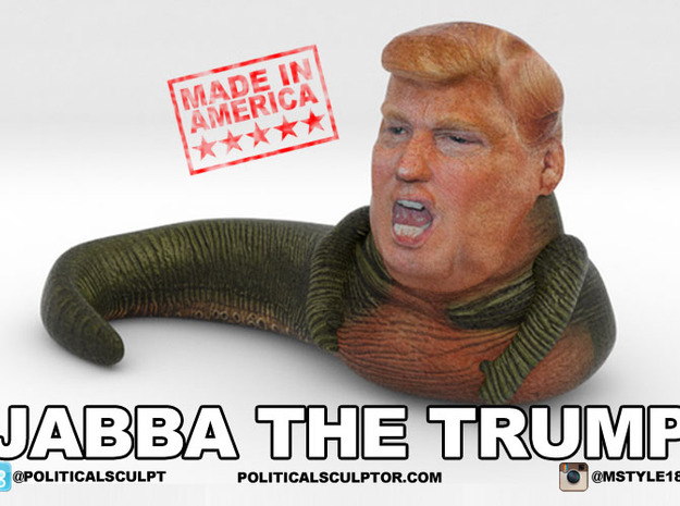 Jabba the trump -  small in Full Color Sandstone