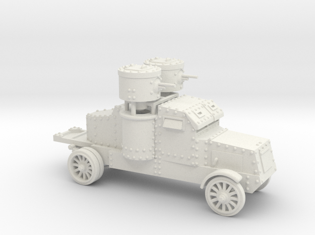 Peerless Armoured Car (15mm) in White Natural Versatile Plastic