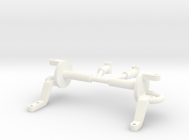 Spindles & hangers drop axle 1/8 in White Processed Versatile Plastic