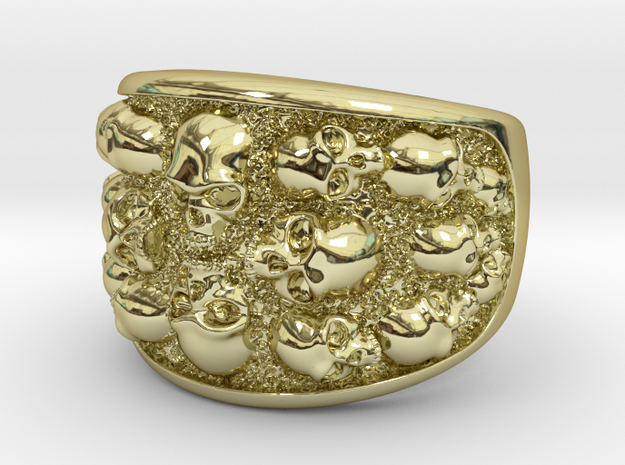 Multi Skull Ring in 18k Gold