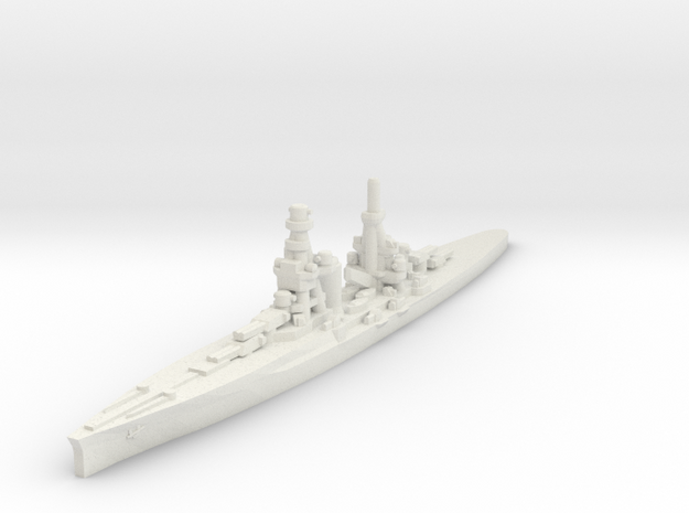 Zara class heavy cruiser 1/1800 in White Natural Versatile Plastic