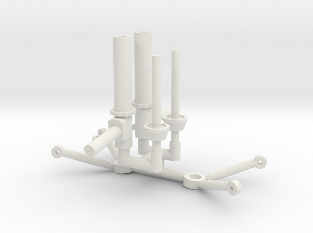 Strut & Control Arms 1/8 in White Natural Versatile Plastic