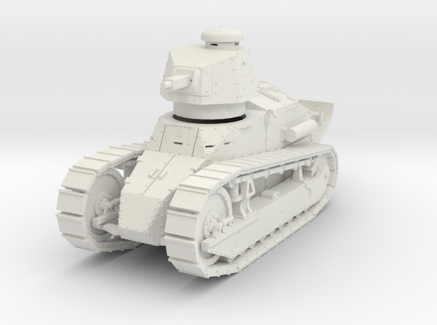 PV10A M1917 Six Ton Tank (Marlin MG) (28mm) in White Natural Versatile Plastic