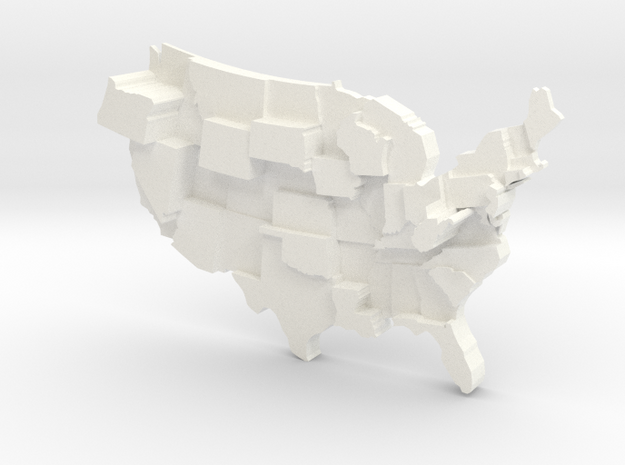 USA by Strip Clubs in White Processed Versatile Plastic