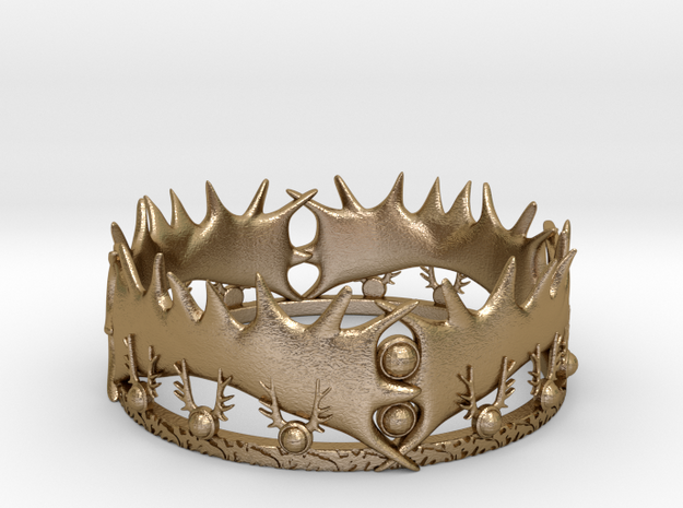 Game of Thrones Crown in Polished Gold Steel
