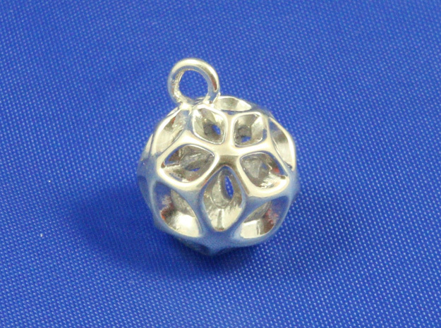 Flora Pendant- Small in Polished Silver