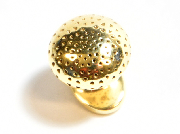 Pardo Lapel Pin in Polished Bronze
