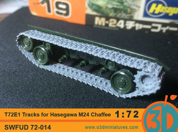 T72E1 tracks for Hasegawa M24 Chaffee 1/72 scale S