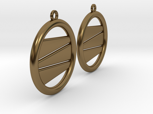 Earring GP Pair in Polished Bronze