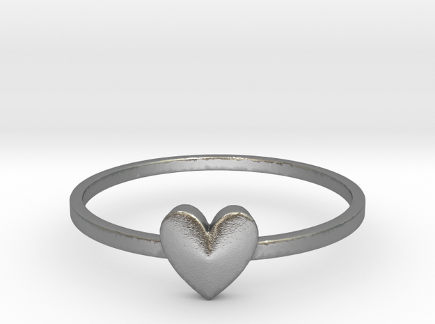Heart Gem (size 4-13) in Natural Silver: 7 / 54
