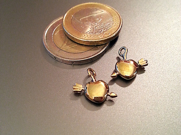 Heart Earrings in 18K Gold Plated