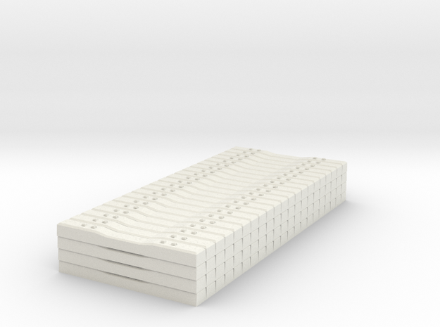 Concrete Tie Load Block - HOScale in White Natural Versatile Plastic