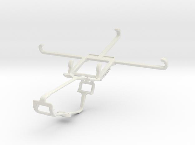 Controller mount for Xbox One & Yezz Monte Carlo 5 in White Natural Versatile Plastic