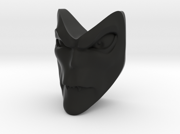D&D Venger Closed Mouth 2 Face in Black Natural Versatile Plastic