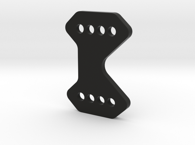 2616-1 - REAR WING MOUNT 3D WEDGE in Black Natural Versatile Plastic