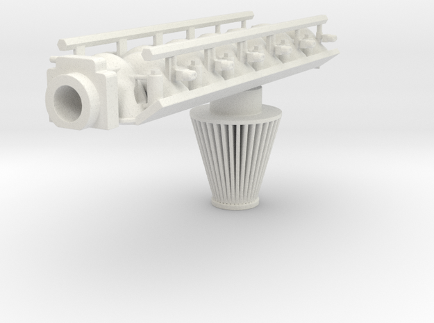 LS3 Intake FAST V12 W Rails Sw in White Natural Versatile Plastic