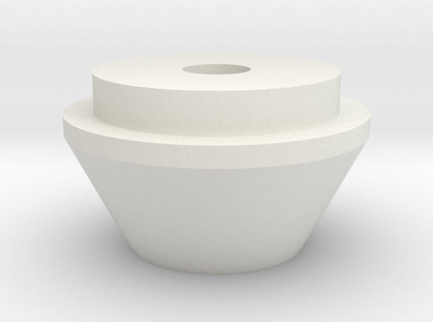 SHOCK CUP (SCX-10 II) in White Natural Versatile Plastic