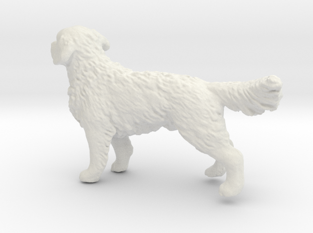 1/24 Golden Retriever Young Standing in White Natural Versatile Plastic