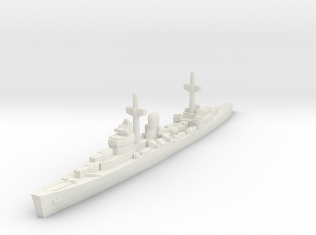Leander class (WWII) 1/2400 in White Natural Versatile Plastic
