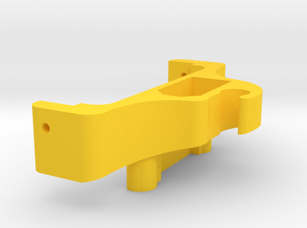 Walkera F210 3D Battery tray rear extension in Yellow Processed Versatile Plastic