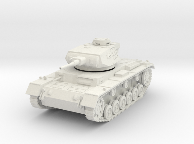 PV156A Pzkw IIIG Medium Tank (28mm) in White Natural Versatile Plastic