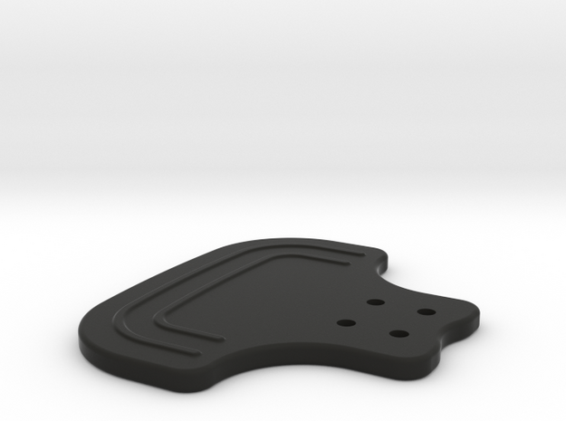 F1 Style Paddle in Black Natural Versatile Plastic
