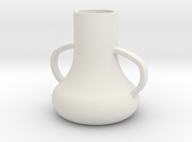 vase.stl in White Natural Versatile Plastic