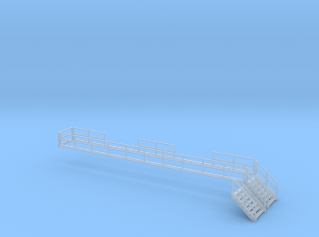'N Scale' - Eng. Serv. Platform - Stairs/Railings in Tan Fine Detail Plastic