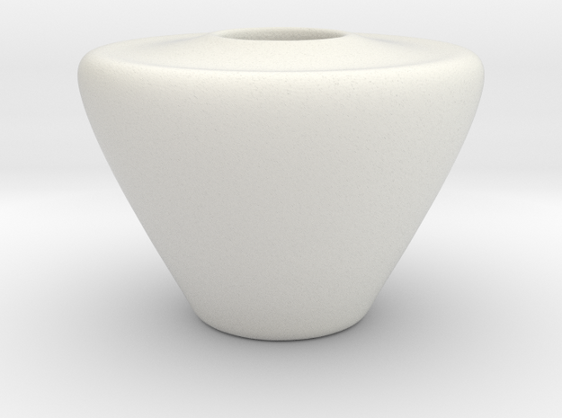Vase Hollow Form 2016-0001 various scales in White Natural Versatile Plastic: 1:12