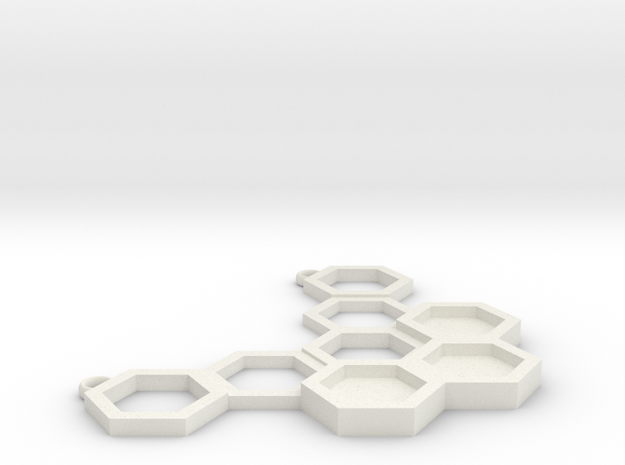 Honeycomb in White Natural Versatile Plastic: Small